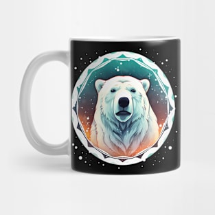 Polar Bear in Ornament, Love Bears Mug